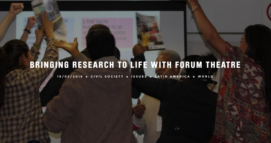 Bringing research to life with Forum Theatre